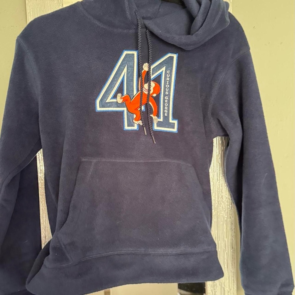 Navy Blue Curious George Hoodie
